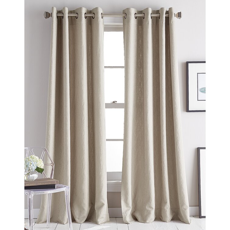 Dkny classic discount linen blackout curtains